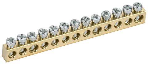 TEKFOR Шина нулевая сечение 6х9 13 отв. IEK