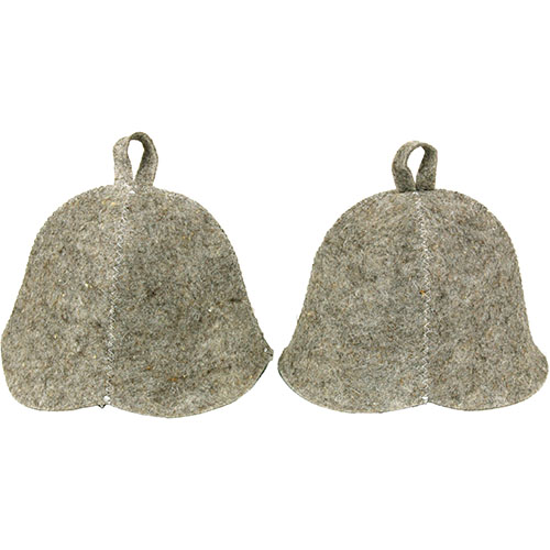 Комплект шапок (серый войлок), 2 шт.