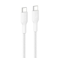 Кабель Belkin Boost Charge Pro 240W USB-C to USB-C Braided PCR Cable, 1м, белый