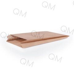 Пакет бумажный с плоским V-дном 12+4*24 cм 45г/м2 бурый, 3500 шт