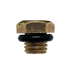 Пробка заливная шестигранная UNITED PARTS d9.5мм, М9.5х1.5мм для садовых насосов и насосных станций от 400/600 Вт (металл)