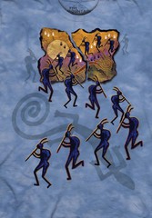 Футболка Mountain с изображением танца под луной - Kokopelli in Moonlight