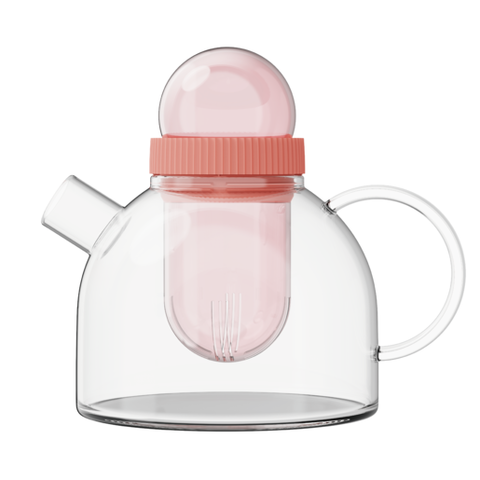 Заварочный чайник KissKissFish BoogieWoogie Teapot розовый