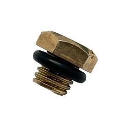 Пробка заливная шестигранная UNITED PARTS d9.5мм, М9.5х1.5мм для садовых насосов и насосных станций от 400/600 Вт (металл)