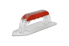 Кельма (гладилка) DECOR угловая прозрачная пластик 222*84 мм, 640-222