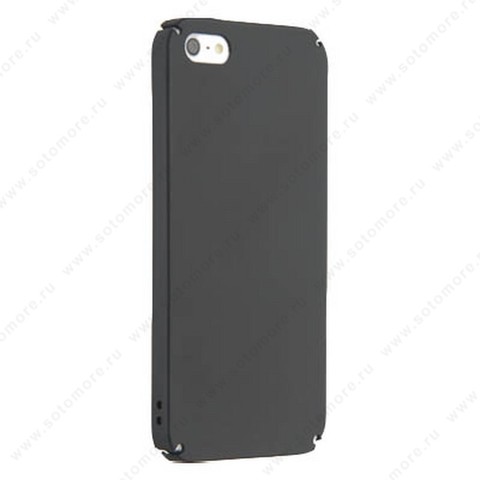 Накладка пластиковый для Apple iPhone SE/ 5s/ 5 жесткий 360 черный