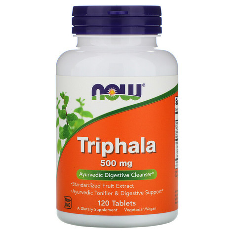 Now Foods, Трифала, 500 мг, 120 таблеток