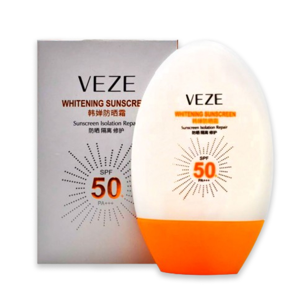 Солнцезащитный отбеливающий крем Veze Whitening Sunscreen SPF50 PA+++ -  купить по выгодной цене | Beauty Patches - патчи, маски, сыворотки