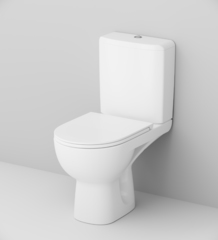 Напольный унитаз-компакт, с сиденьем AM.PM  Gem - C908607SC