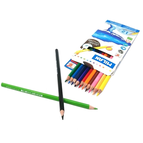 Rəngli karandaş \ Цветные карандаши BOX 12 WATER SOLUBLE COLOURED PENCILS