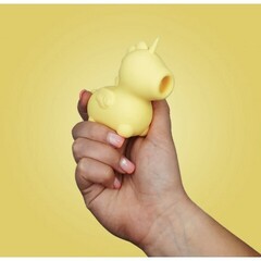 Вибромассажер Unihorn Bean Blossom со стимуляцией язычком