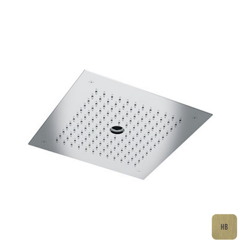 Almar E044258.HB Встраиваемый верхний душ 38х38 см, 2 типа струи, цвет латунь брашированная PVD
