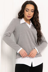 Пуловер На высоте (светло-серый) Б12757-12М LT Collection