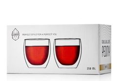 Стеклянные стаканы с двойными стенками "Ландыш" 2 штуки, 250 мл