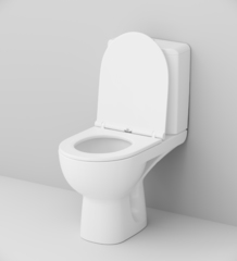 Напольный унитаз-компакт, с сиденьем AM.PM  Gem - C908607SC