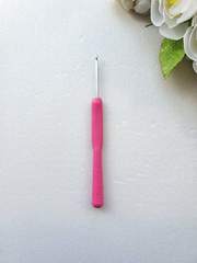 Крючок для вязания 2,5 мм. (алюминий, резиновая ручка)