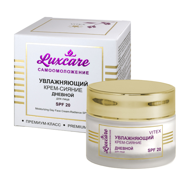 Витекс LUX CARE Крем-сияние увлажняющий, дневной для лица SPF 20, 45мл