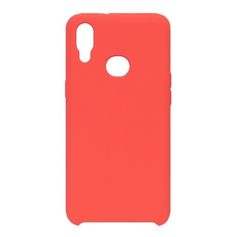 Силиконовый чехол Silicone Cover для Samsung Galaxy A10S (Коралловый)