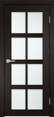 Межкомнатная дверь К-8 / Цвет тон Венге / Остекление "Сатинат белое" / Двери Верда