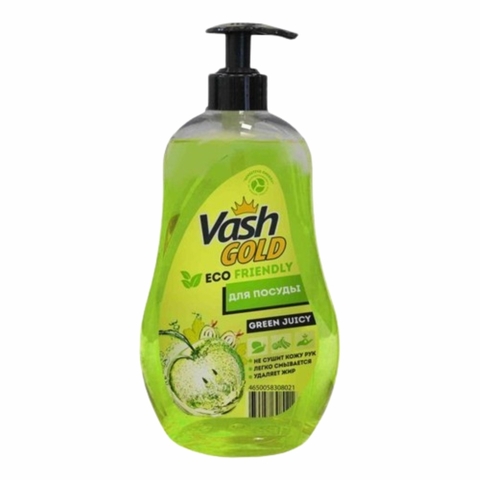 Средство д/посуды VASH GOLD Eco Friendly Green Juicy 550 мл ИЗРАИЛЬ