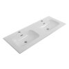 Cezares ECO-CER-N-1200-2C-SO-2-BL ECO-CER-N База под раковину подвесная с двумя выкатными ящиками для раковины с двумя чашами, Bianco Lucido, 1200x457x500, ECO-CER-N-1200-2C-SO-2-BL