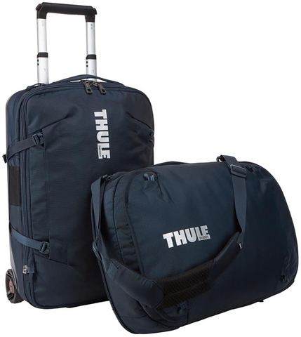 Картинка сумка на колесах Thule Subterra Rolling Duffel 56L темно синий - 4