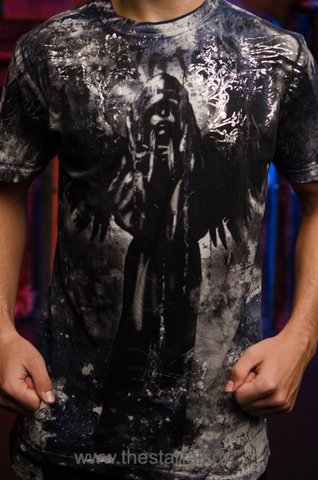 Affliction | Футболка Floating Blue A21330 принт спереди