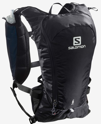 Картинка рюкзак беговой Salomon Agile 6 Set Black - 1