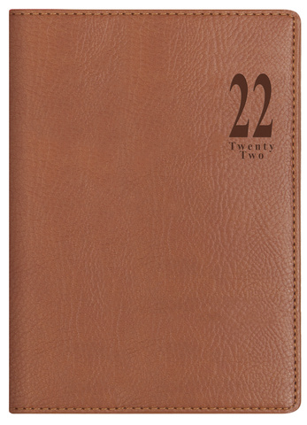 Ежедневник Letts Milano A5, кожа искусственная, белые страницы светло-коричневый (22-081389)