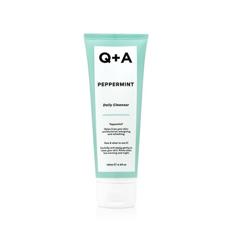 Q+A Peppermint Очищающий гель для лица 125 ml.