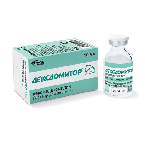 Дексдомитор 0,5 мг/мл, раствор для инъекций, для собак и кошек, 10 мл.