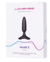 Черная анальная вибропробка HUSH 2 Size XS - 12,1 см. - 