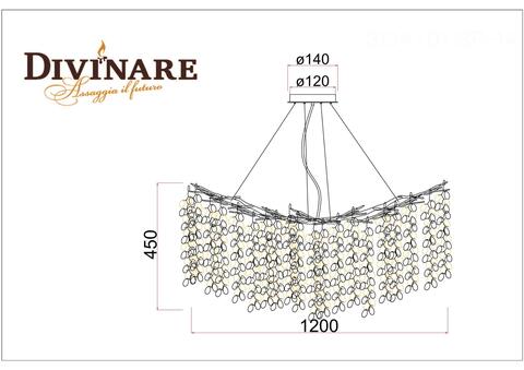 Подвесная люстра Divinare SALICE 3134/01 SP-14