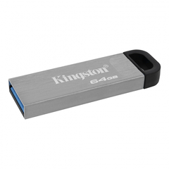 Флеш-память Kingston DataTraveler Kyson, USB 3.2 G1, сереб, DTKN/64GB