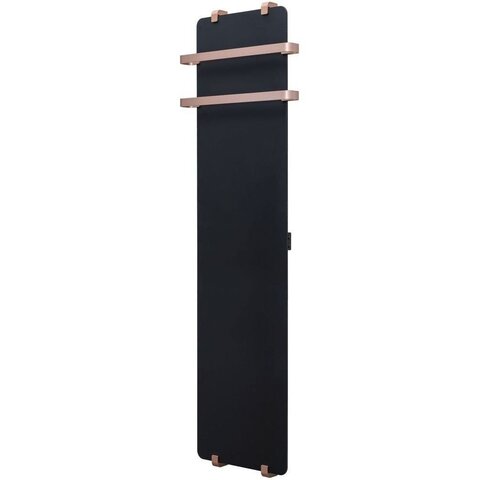 Allen Brau Infinity 325633 Полотенцесушитель электрический с рейлингом и креплением, цвет: чёрный, медь