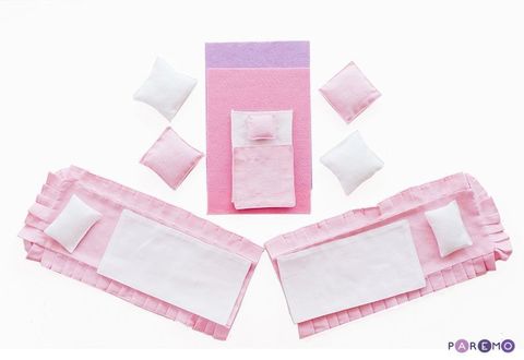 Набор текстиля для розовых домиков серии "Вдохновение"