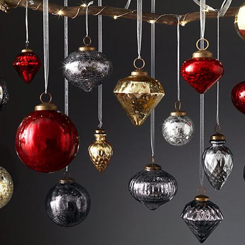 Новогодняя игрушка шар Restoration Hardware BL 1602