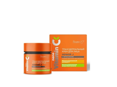 Крем для лица ночной NanoVitamin С трансдермальный с липосомами 50г