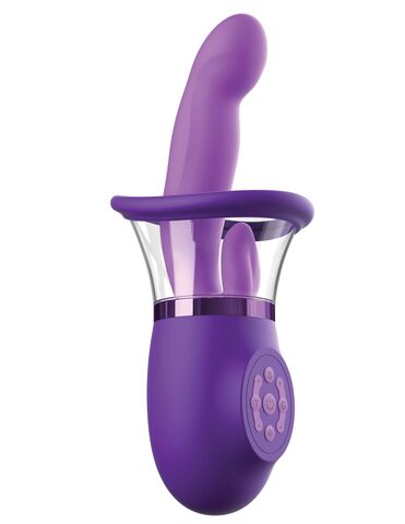 Фиолетовая помпа-вибратор Ultimate Pleasure Pro Plus - Pipedream Fantasy For Her PD4970-12