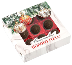 НАБОР ШОКОЛАДНЫХ КОНФЕТ "СЧАСТЛИВОГО НОВОГО ГОДА" 100 г