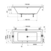 Ванна прямоугольная 180х80 см Ravak Formy 01 C881000000