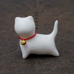 Фарфоровая фигурка "Кошка", матовая