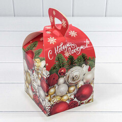 
          Коробка 15 х 15 х 9 см "Восторг" Складная (Красный)