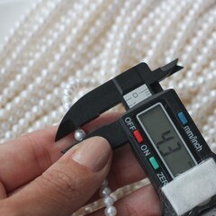 Жемчуг натуральный речной, приплюснутый, 4,5-5 мм, 1 нить, Ж006