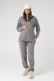 Спортивный костюм для беременных и кормящих 16534 серый