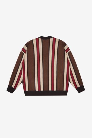 Кардиган Ruff Global Shadow Stripes коричневый