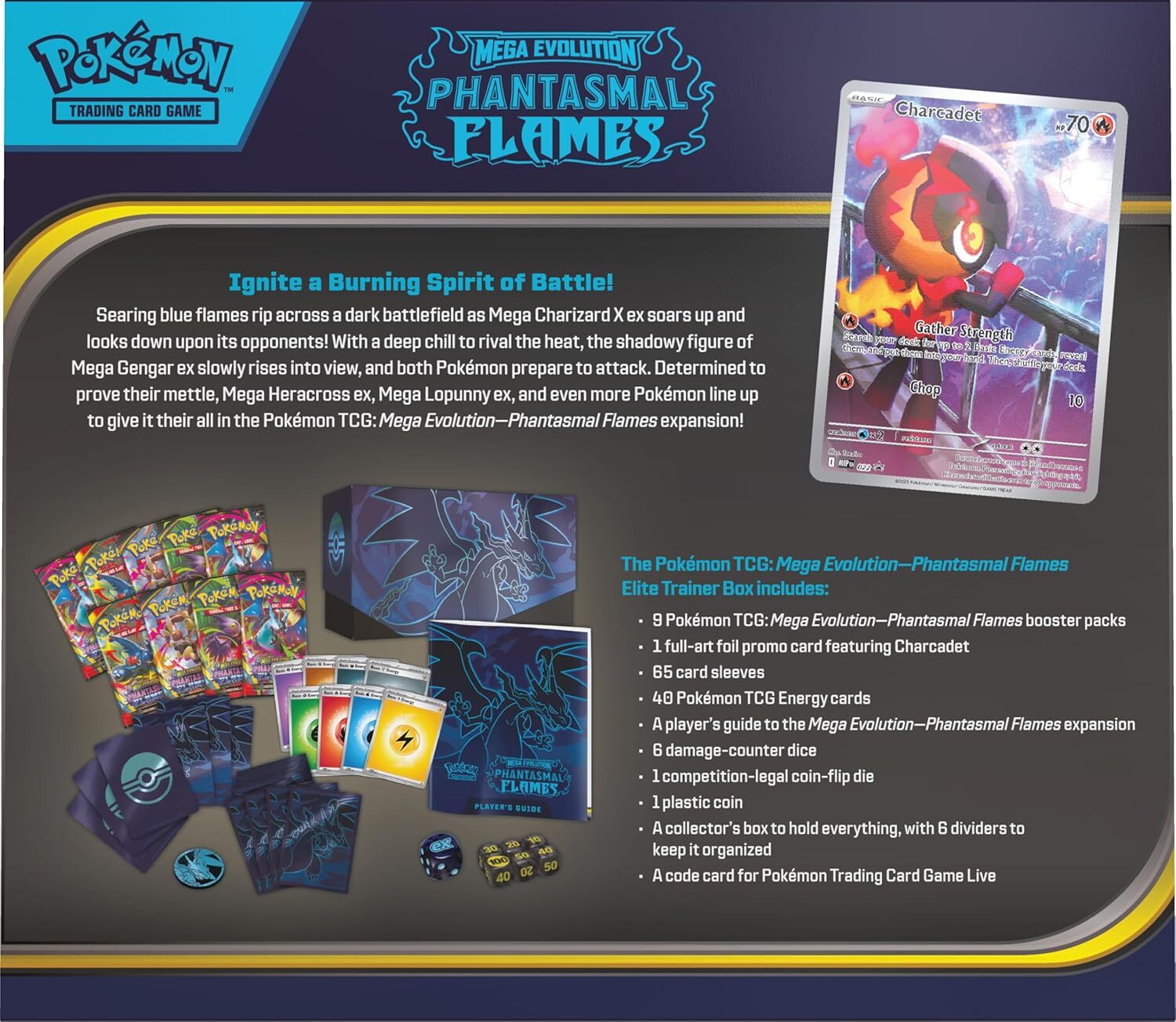 Набор карточек Pokemon TCG: Mega Evolution Elite Trainer Box