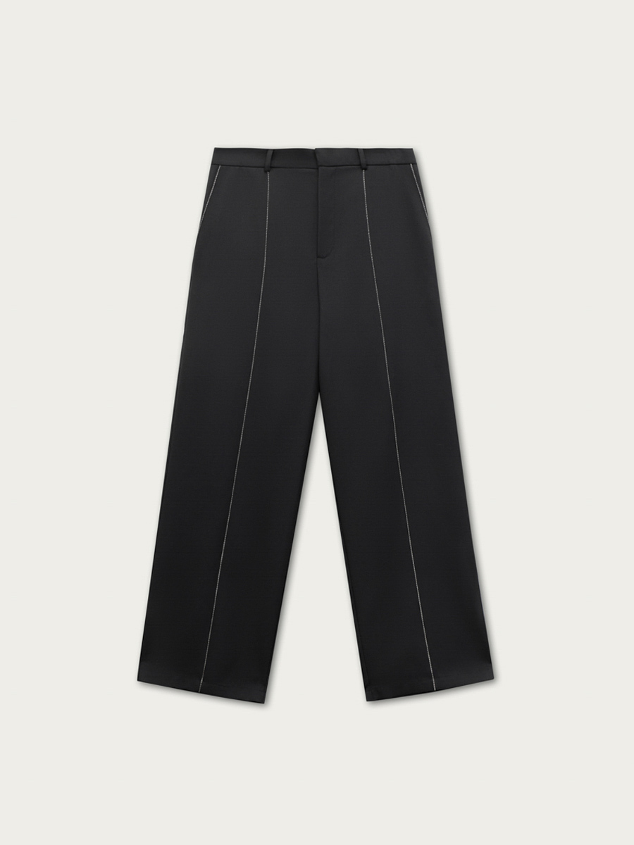 

Брюки Дэвид с контрастными стёжками, Черный