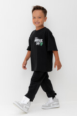 брюки  для мальчика  КР 400765-1/черный к562