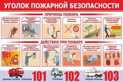 Информационный стенд "Уголок пожарной безопасности"